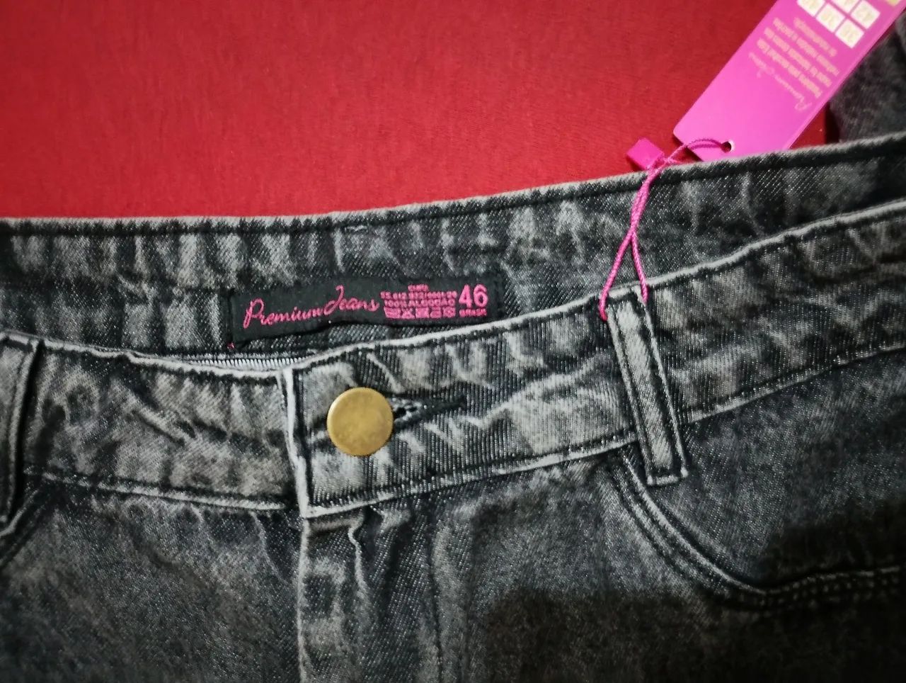 Calça wid leg Black marmorizada 100% algodão  - Foto 3