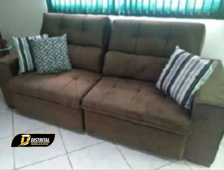 Sofá Cancun 2,30m Retrátil e Reclinável - Foto 2