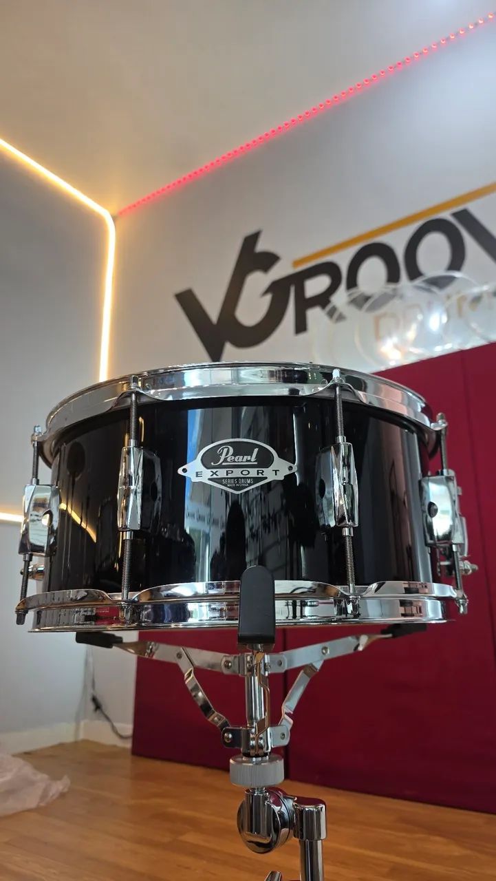 Caixa de Bateria Pearl Export EXX Black Piano. - Foto 2