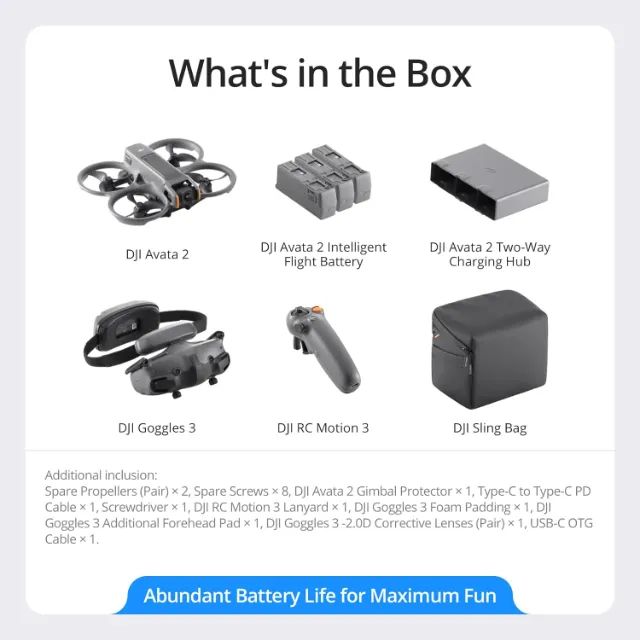 Drone Avata 2 combo 03 baterias novo - Foto 6