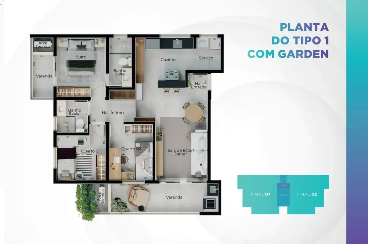 PLANTA 91m²
