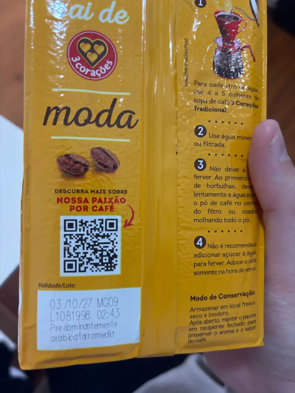 VENDO CAFÉ VÁCUO 3 CORAÇÕES 15,99 unid  - Foto 3