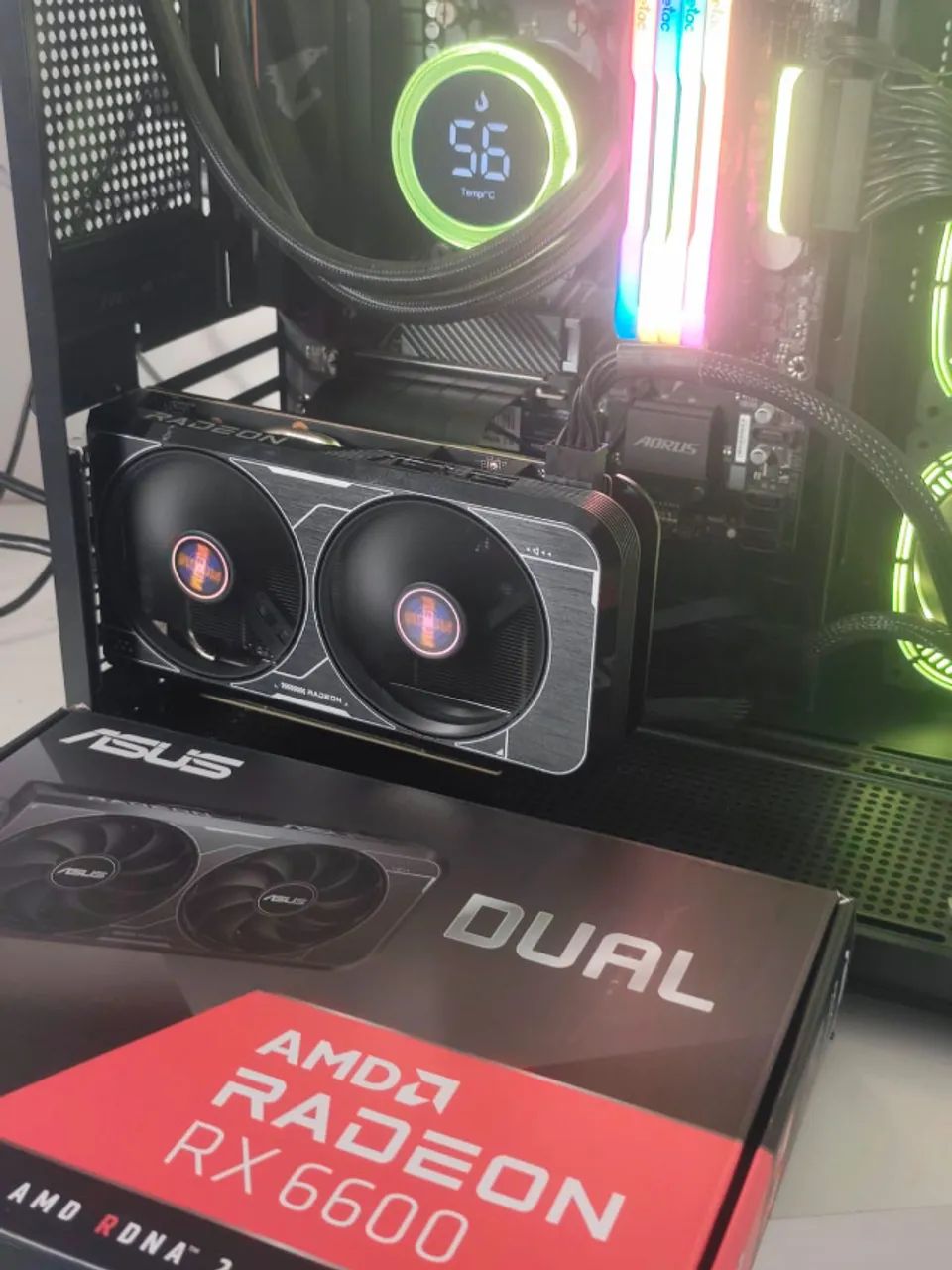 Placa de video Rx 6600 8gb Asus 