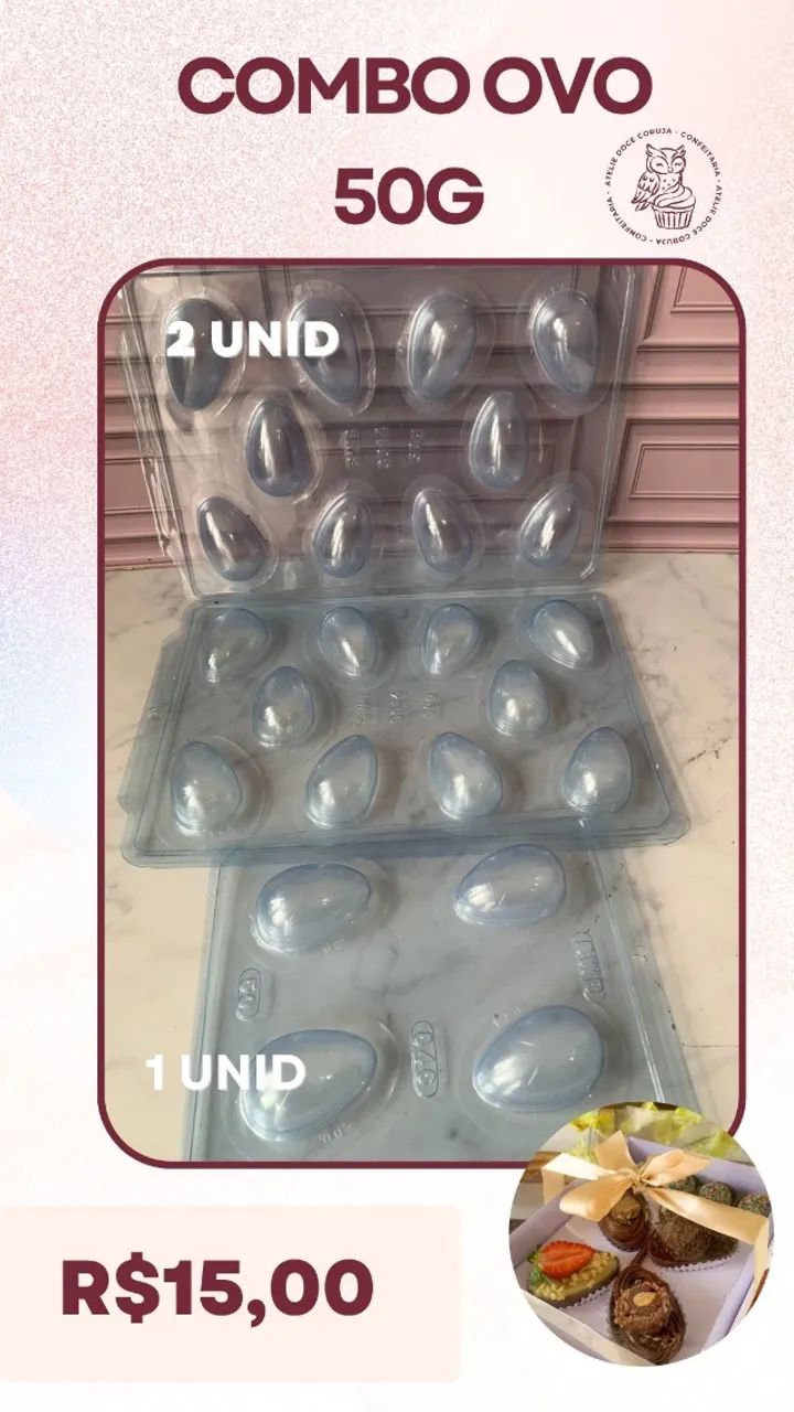 Combo formas Páscoa 