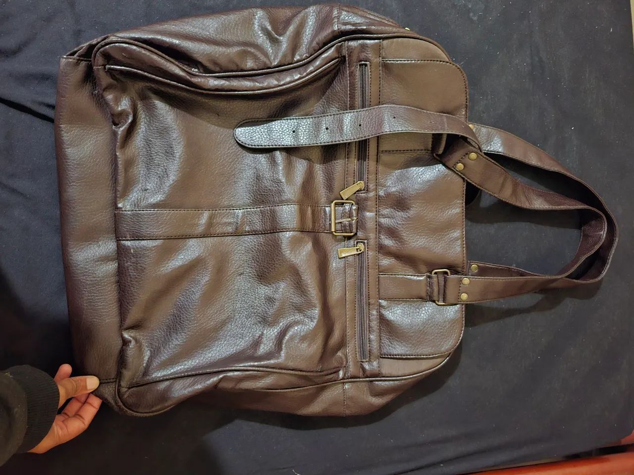 Bolsa vintage de couro Carolina herrera - Foto 2