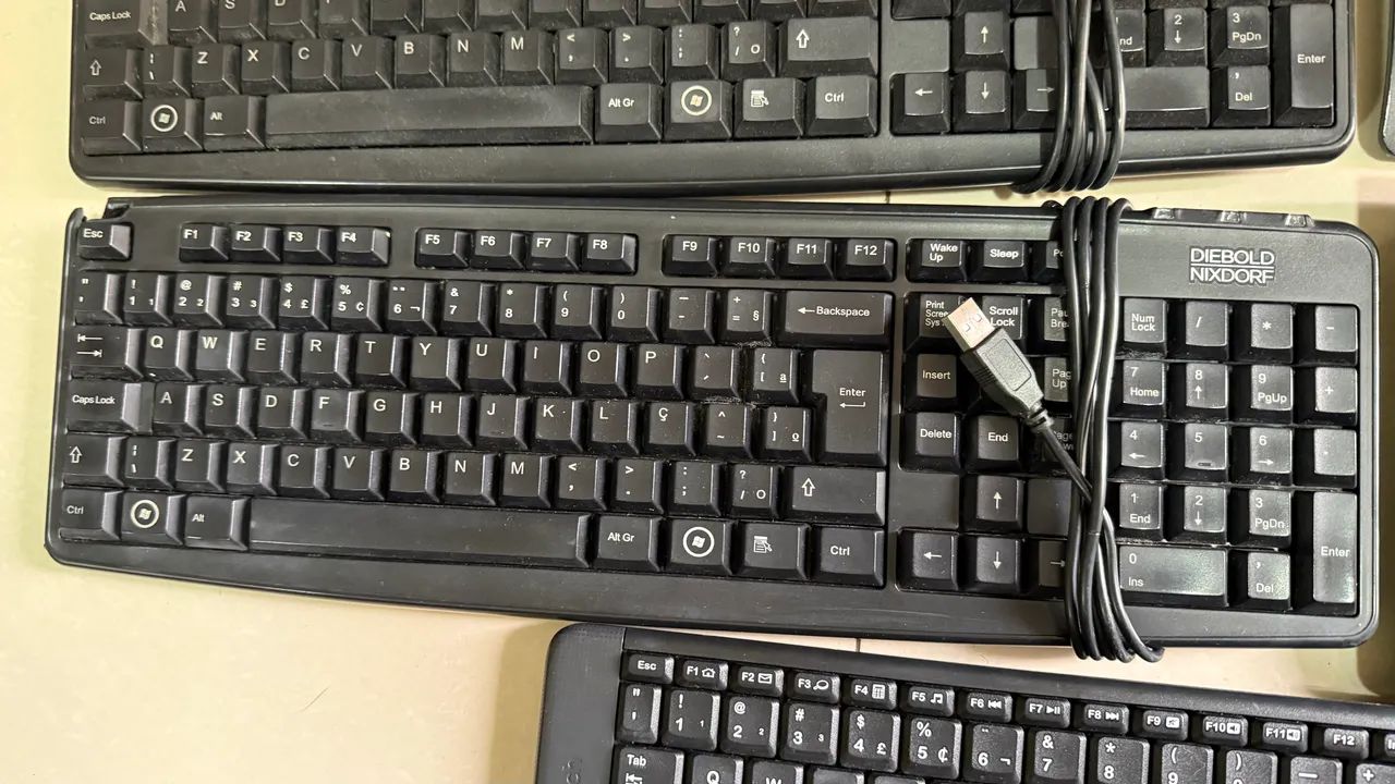 Teclado USB mecânico Lenovo e Diebold - Foto 3