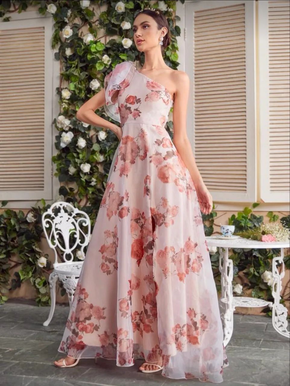 Vestido de festa floral