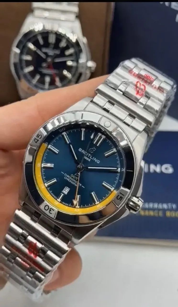 RELÓGIO ESTILO BREITLING CHRONOMAT AUTOMATIC GMT - Foto 4