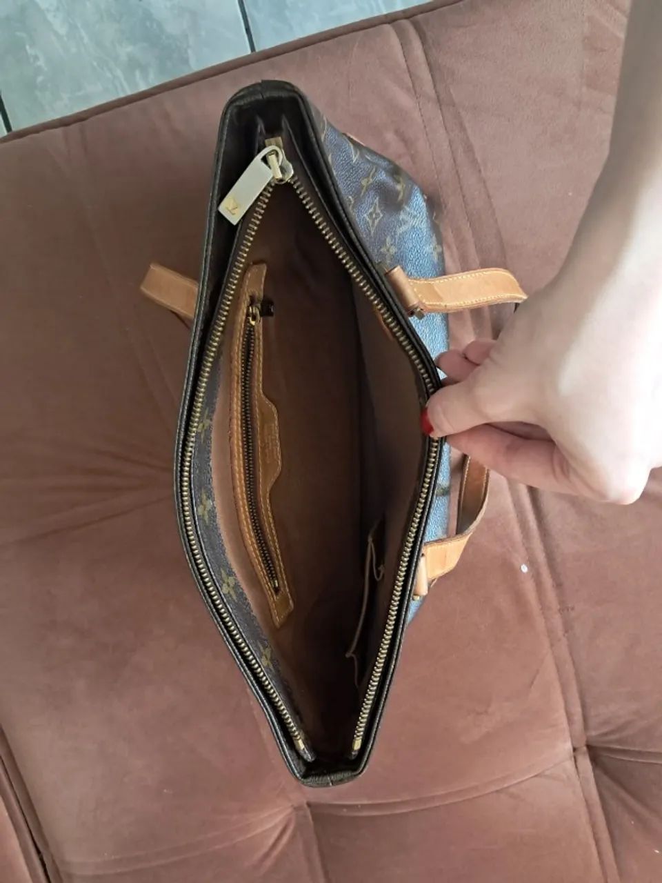 Louis Vuitton Cabas Piano Monogram Canvas Original Usada - Foto 3