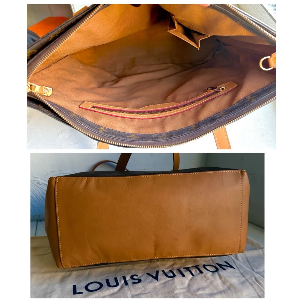 Bolsa Louis Vuitton - Modelo Cabas Mezzo Monogram Autêntica Original - Foto 2