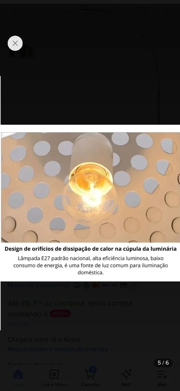 Luminaria chão arco grande  - Foto 2