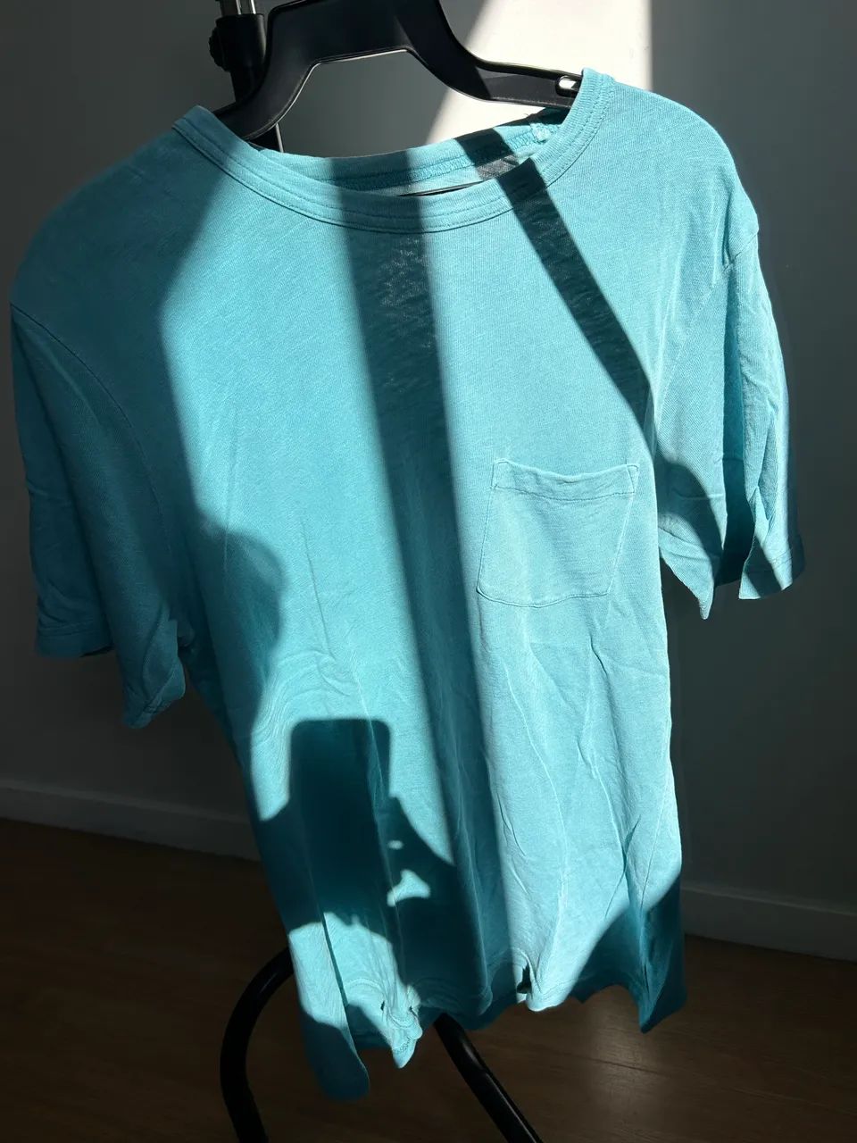 Camiseta azul tamanho P - Foto 3
