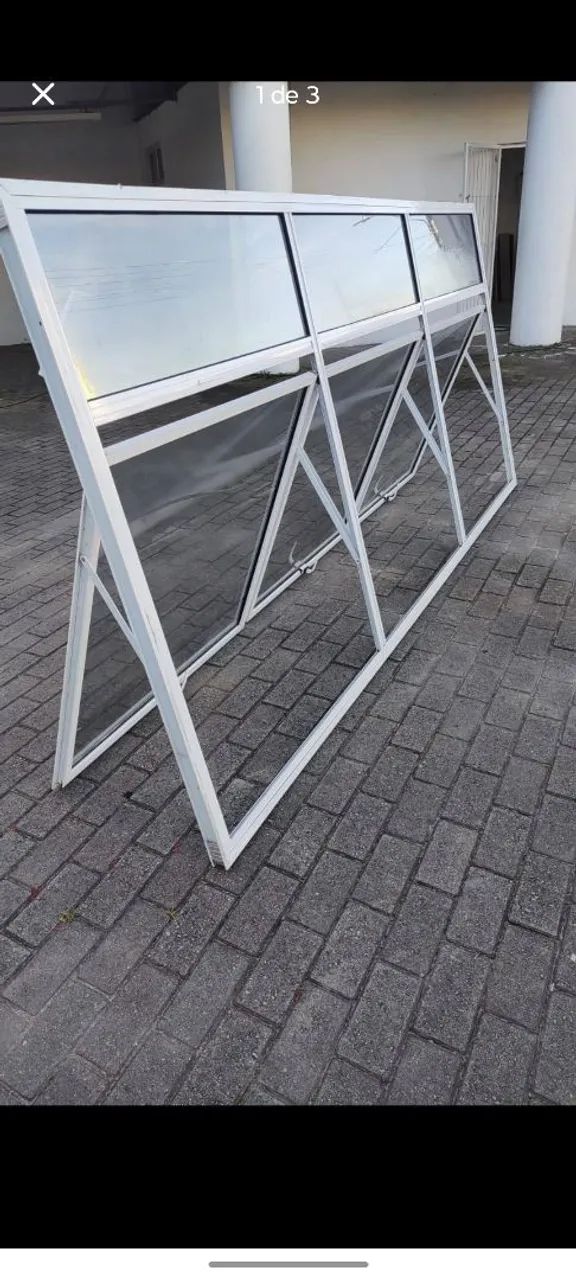 Janela Maxim ar alumínio branco ( Grande ) 