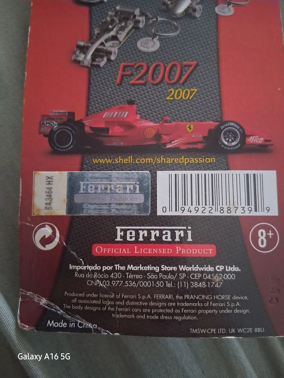 Ferrari F1 - Chaveiro oficial Shell - Foto 3