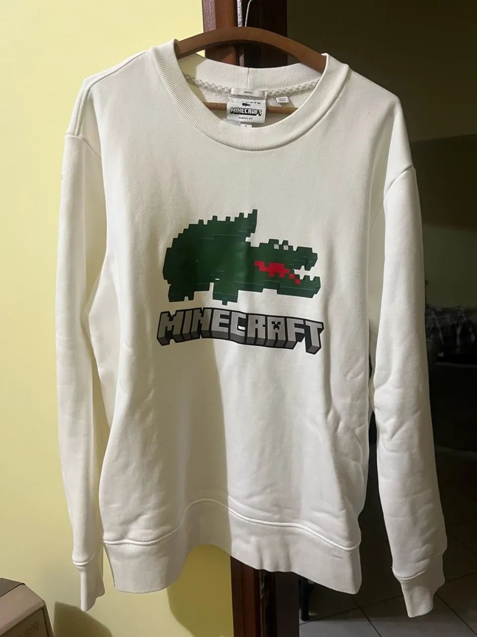 Moletom lacoste x minecraft