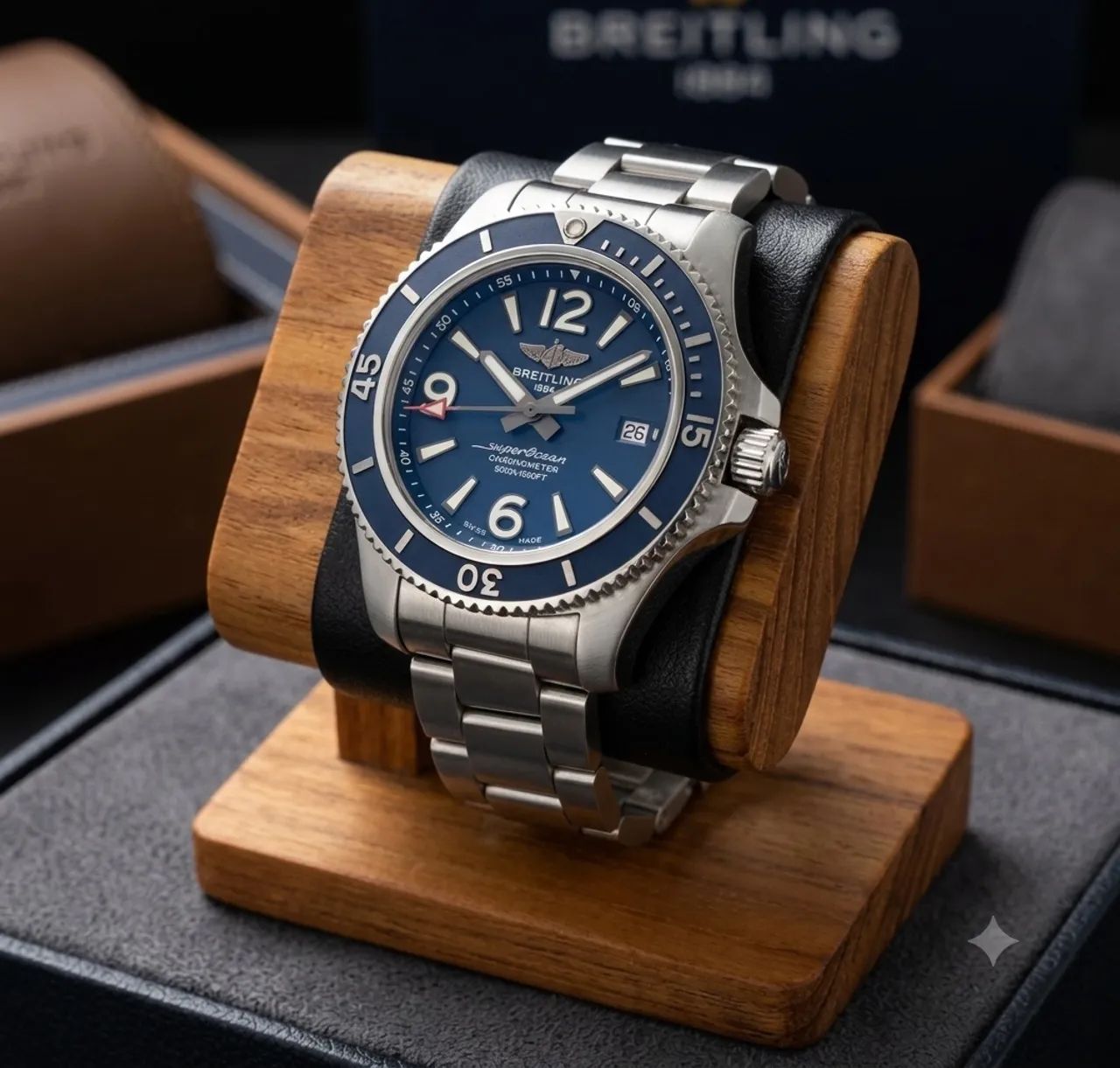 Relógio Breitling Super Ocean 42mm Azul