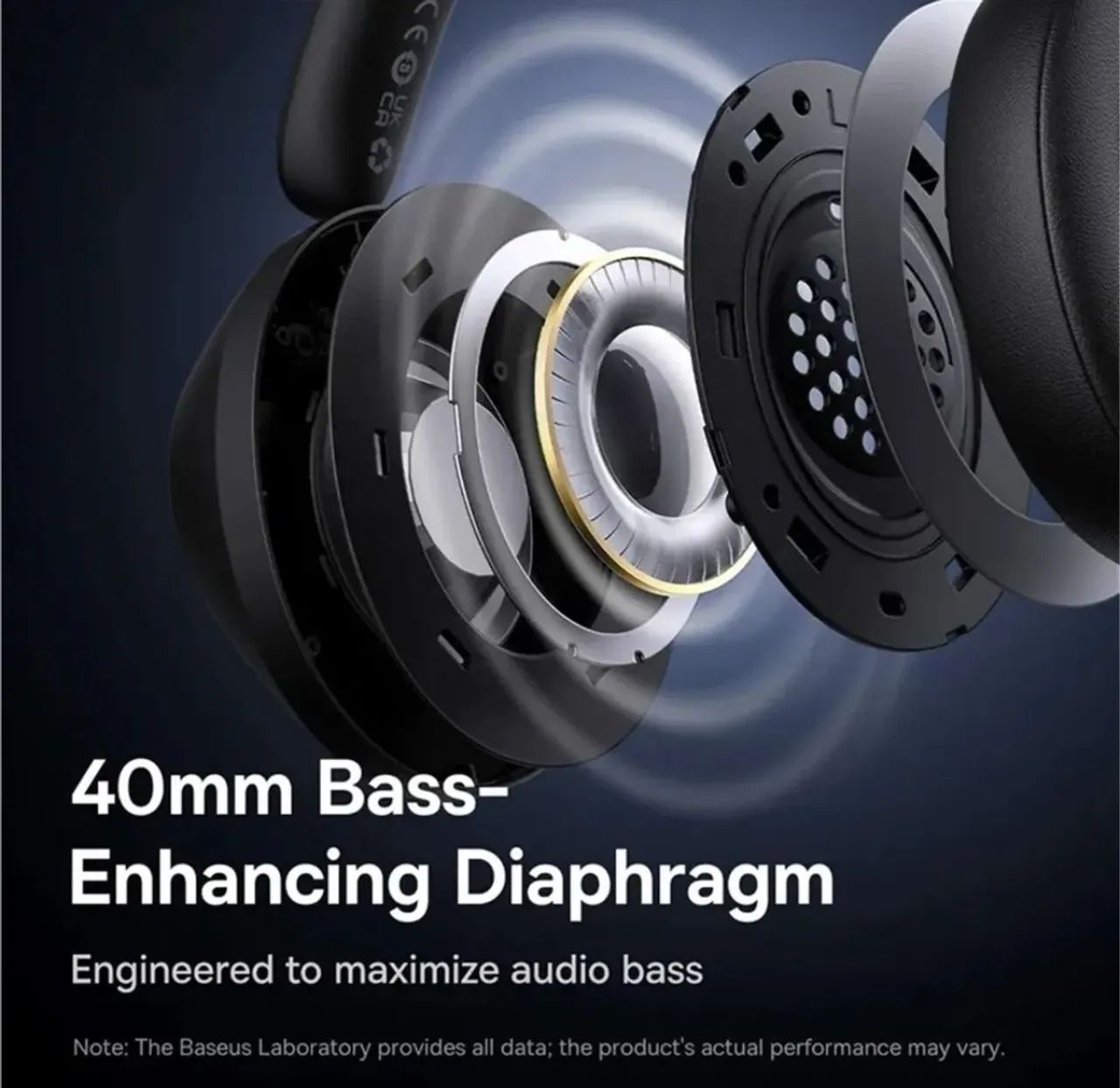 Fone Baseus Original bluetooth 5.3 bass 30 Max0 max - Foto 3