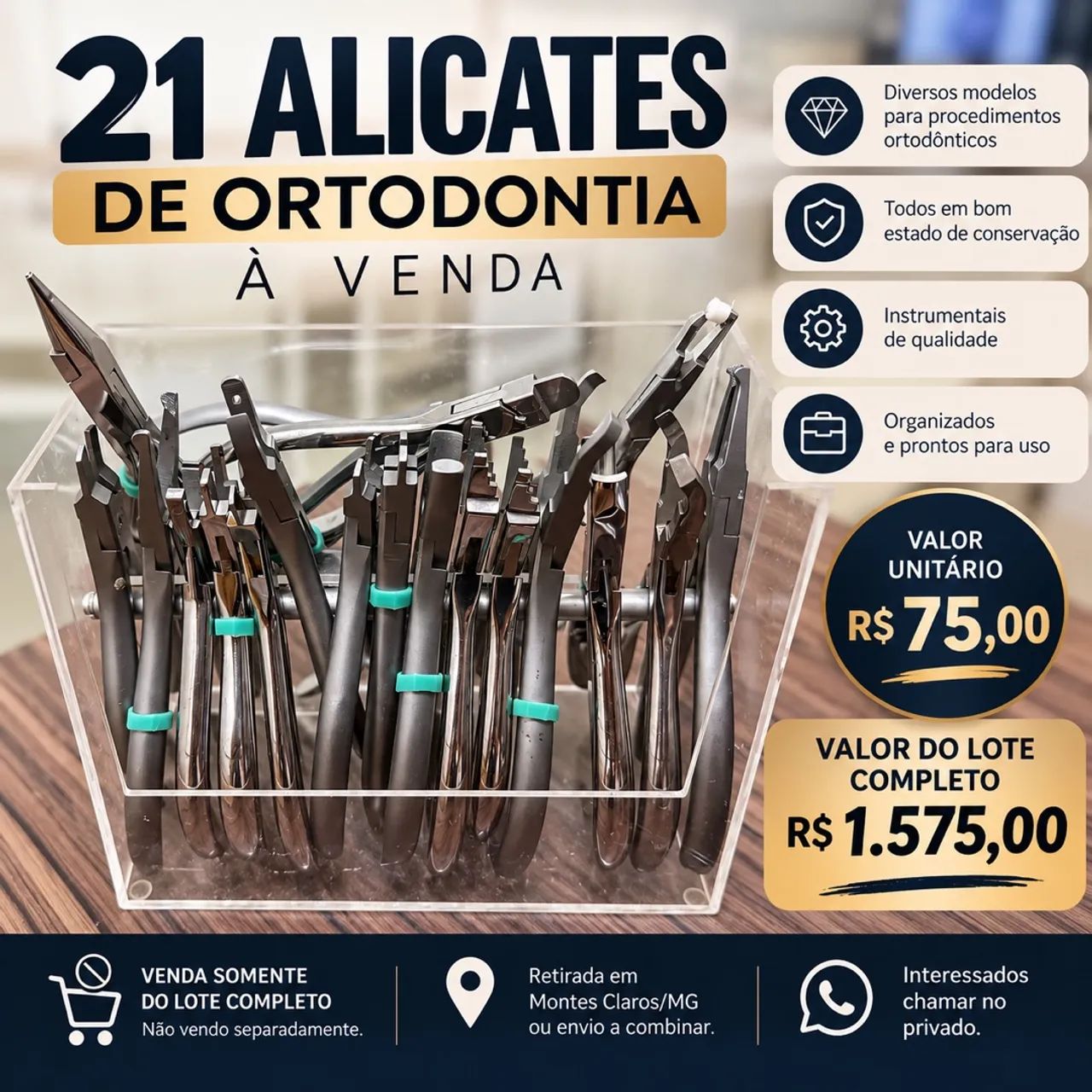 21 alicates de ortodontia 