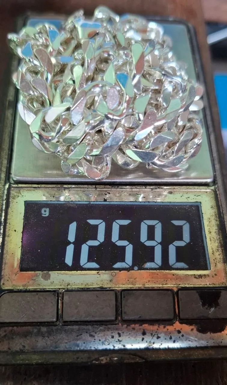 Corrente e pulseira de prata - Foto 4