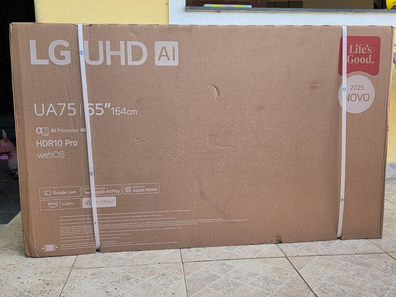 Smart TV LG AI 65 UHD 4K modelo 65UA75 LACRADA - Foto 2