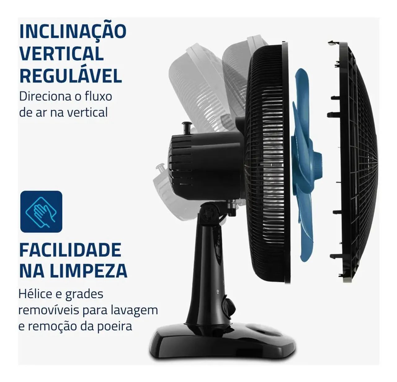 Ventilador de Mesa 30cm Super Power, Mondial, 60W - VSP-30-AP - Foto 3