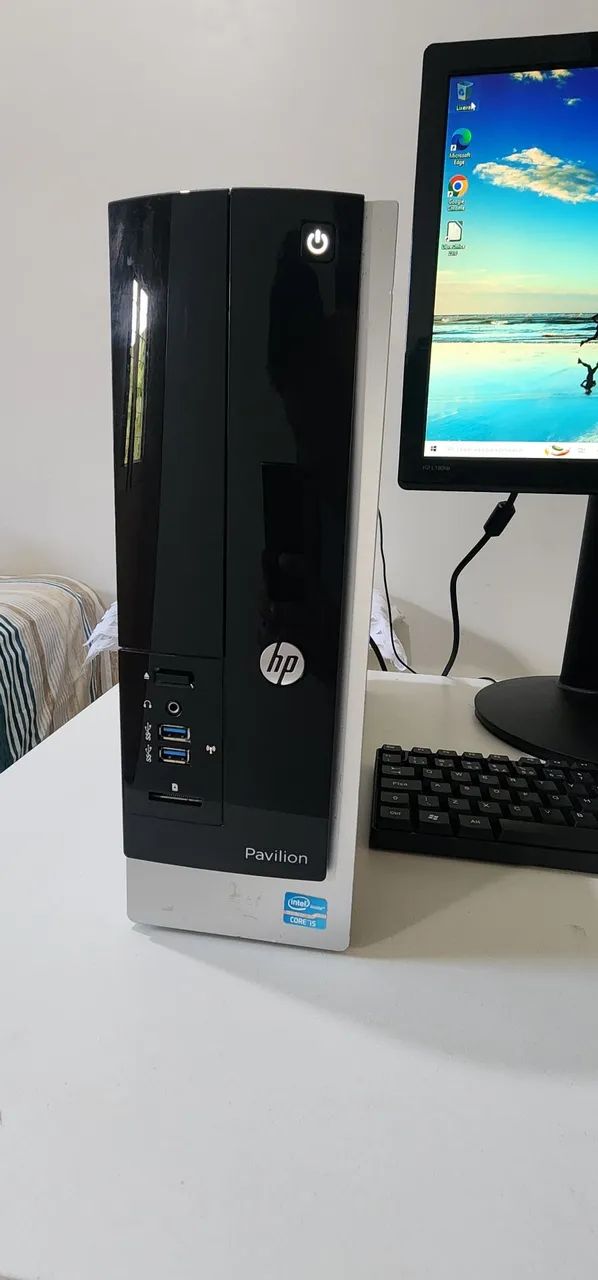 Computador HP Slim i5 COMPLETO, SSD + RAM e WINDOWS  INSTALADO  - Foto 4