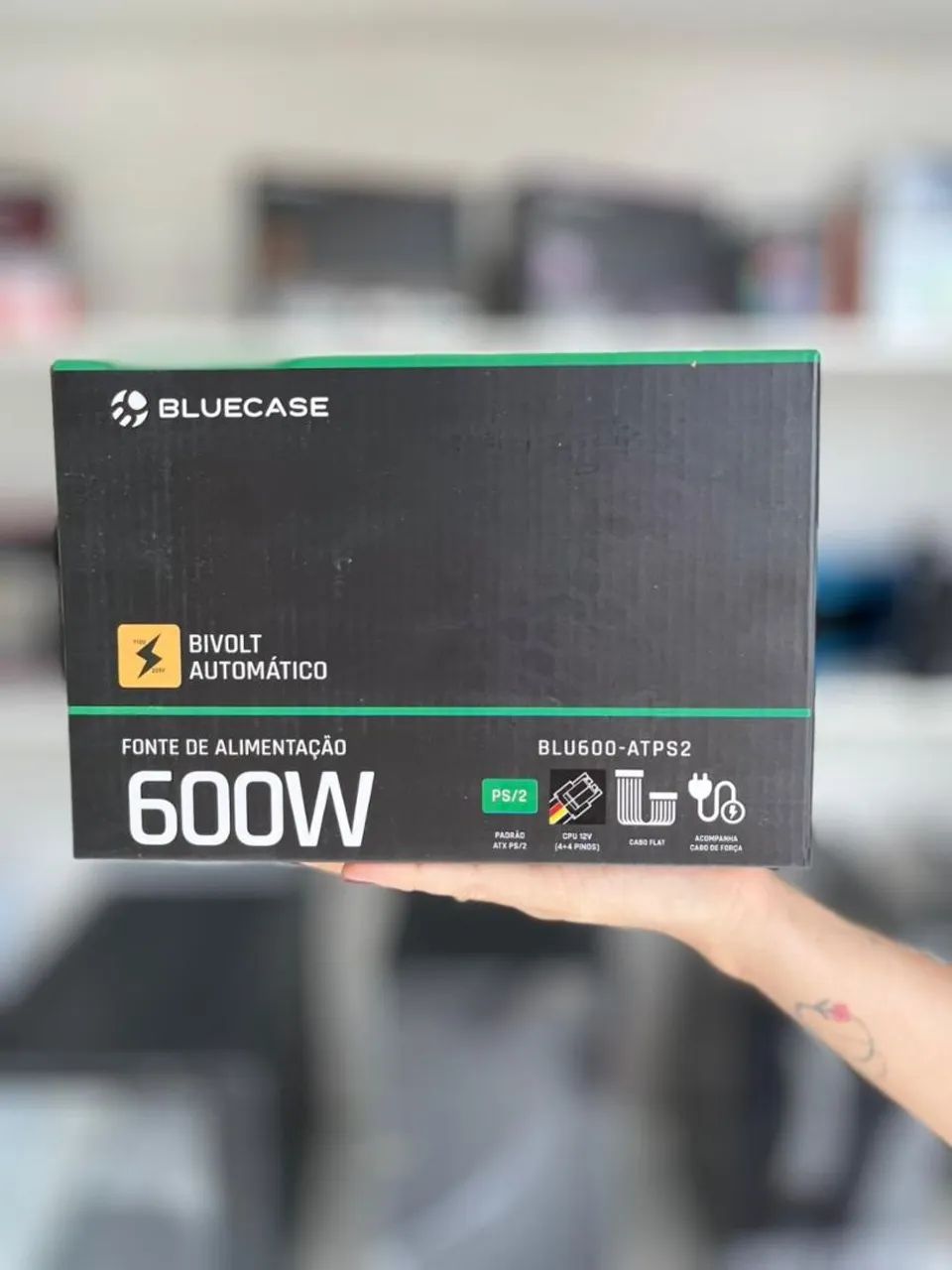 Fonte 600w PFC ativo - Entrega grátis!