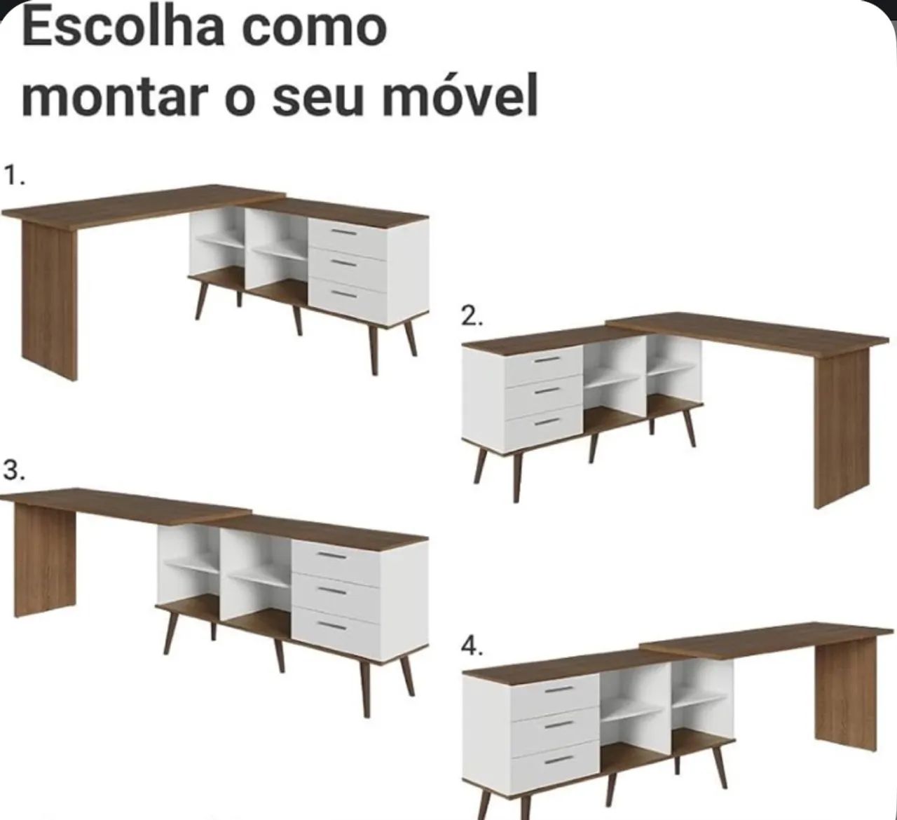 Mesa de estudos em L - Foto 5