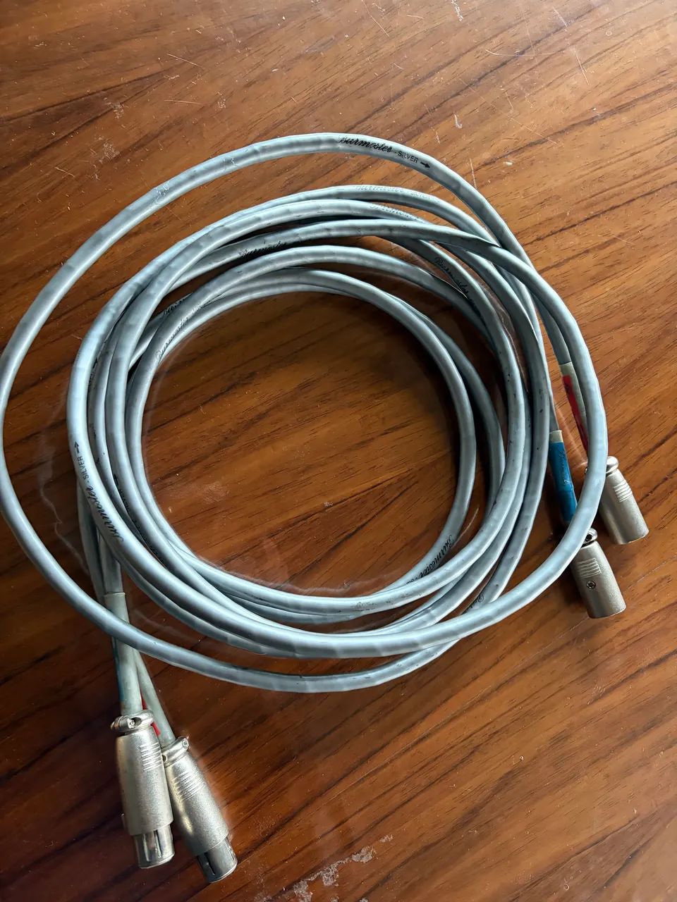 Cabo XLR de prata Burmeister (2,5m) - Foto 2