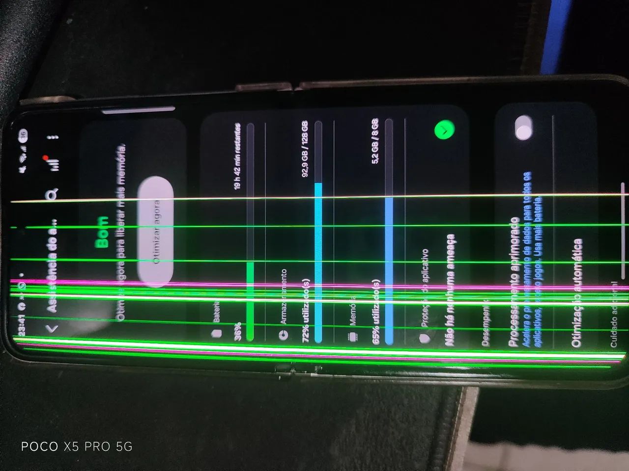 Z flip 3 como linhas na tela - Foto 2