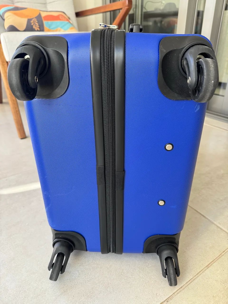 Mala Média Importada Coolife Rígida Azul (Cadeado TSA e Rodas 360°) - Foto 5