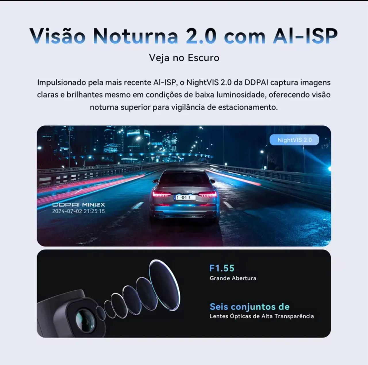 Câmera veicular DDPAI MINI Pro 2K - LACRADA - Foto 4