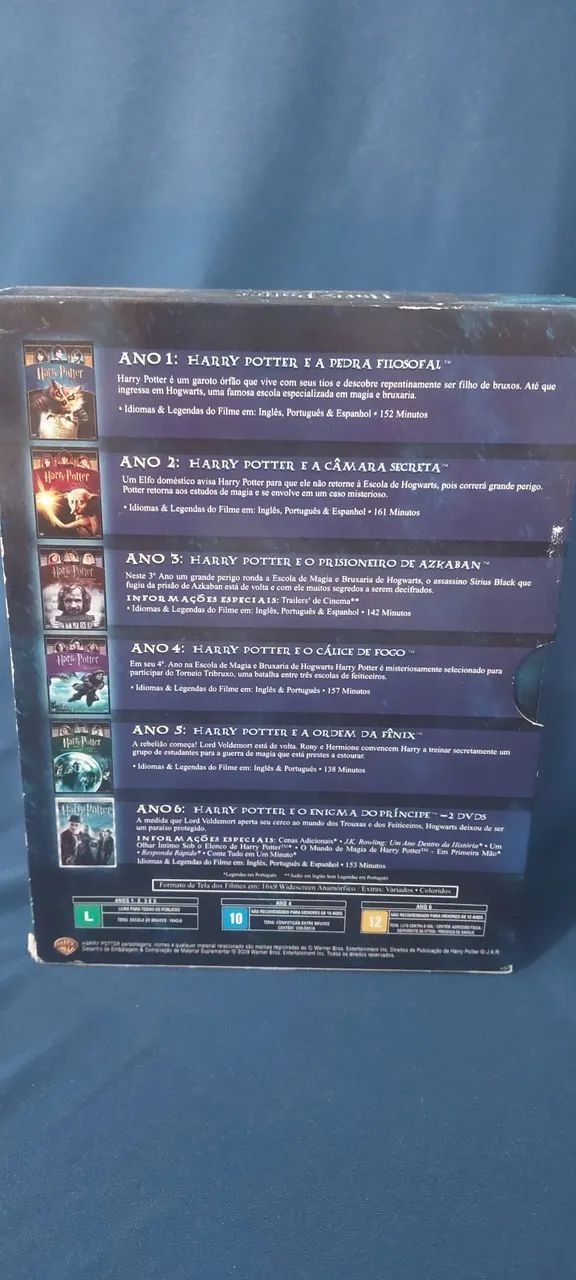 Box DVD Harry Potter Anos 1-6 - 7 Discos - Foto 2