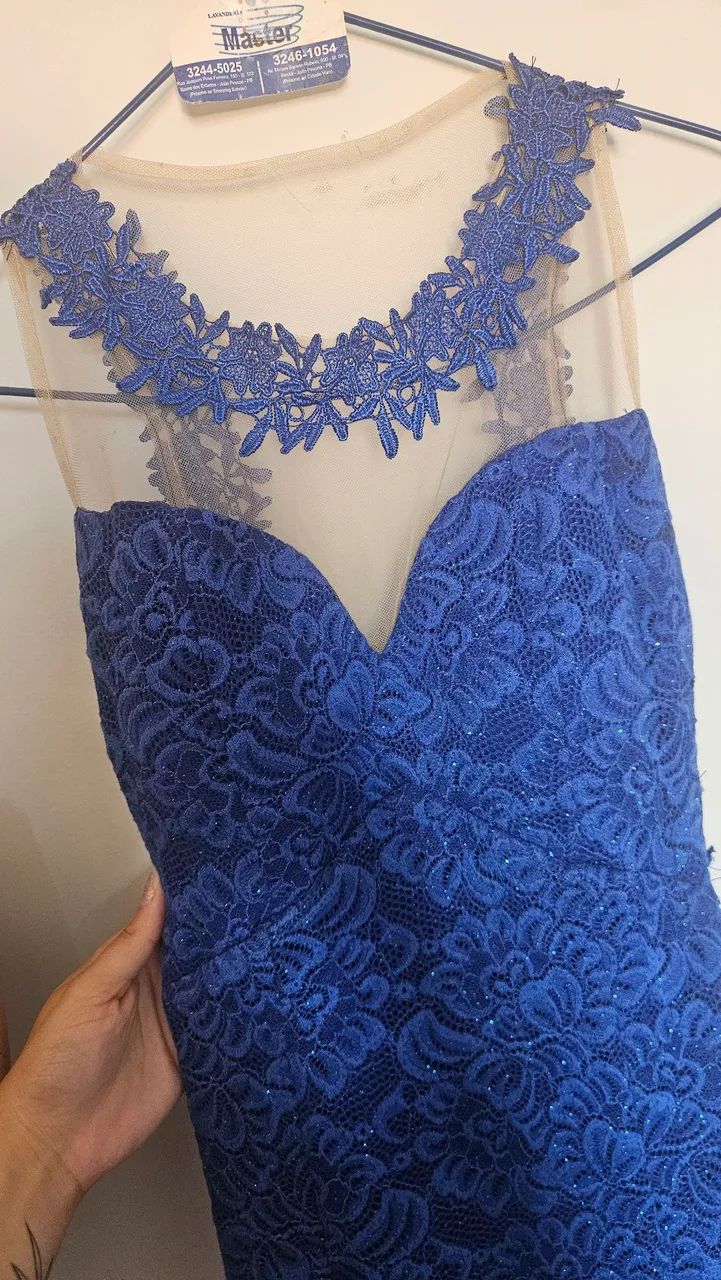 Vestido de festa azul - Foto 3