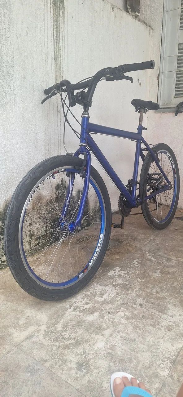 Bicicleta aro 26 com marcha e freio revisada. - Foto 3