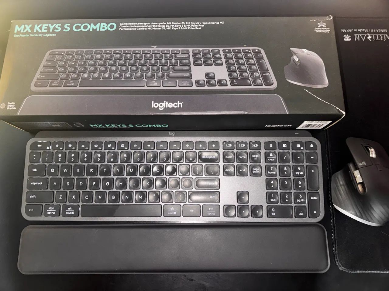 Teclado e mouse sem fio logitech