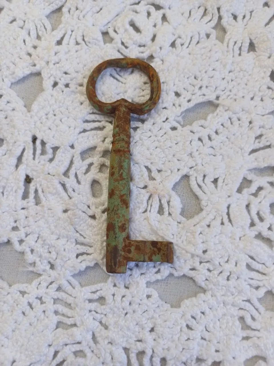 Chave antiga de cadeado 11cm 