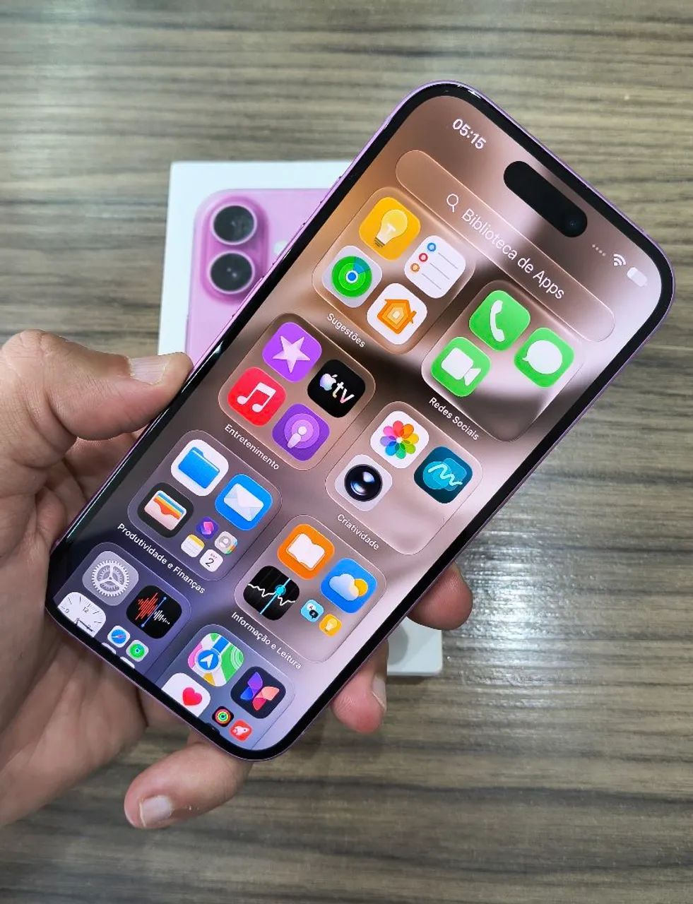 IPHONE 16 ROSA EM EXCELENTE ESTADO DE CONSERVAÇÃO  - Foto 3
