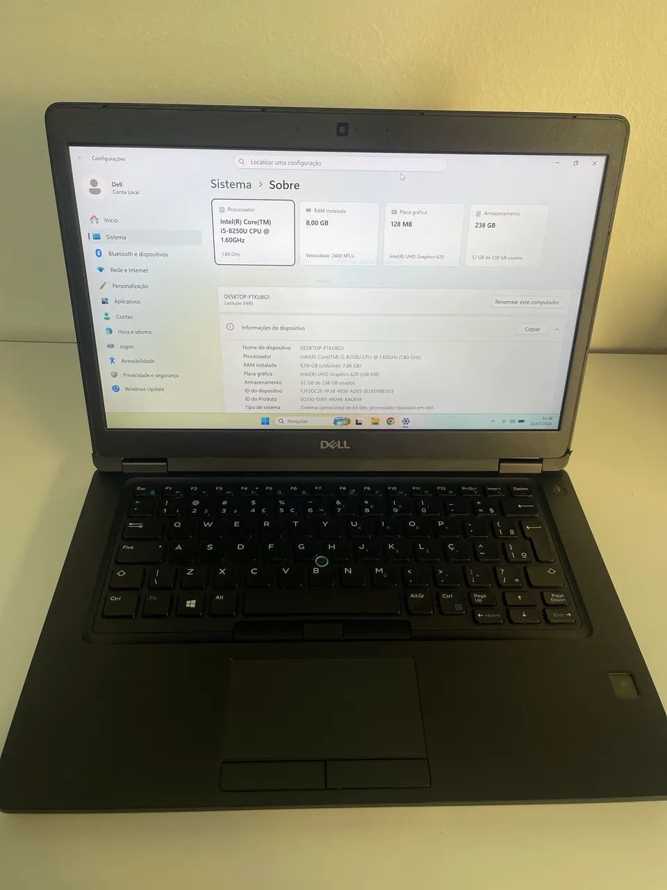 Notebook Dell Latitude 5490 - Foto 3