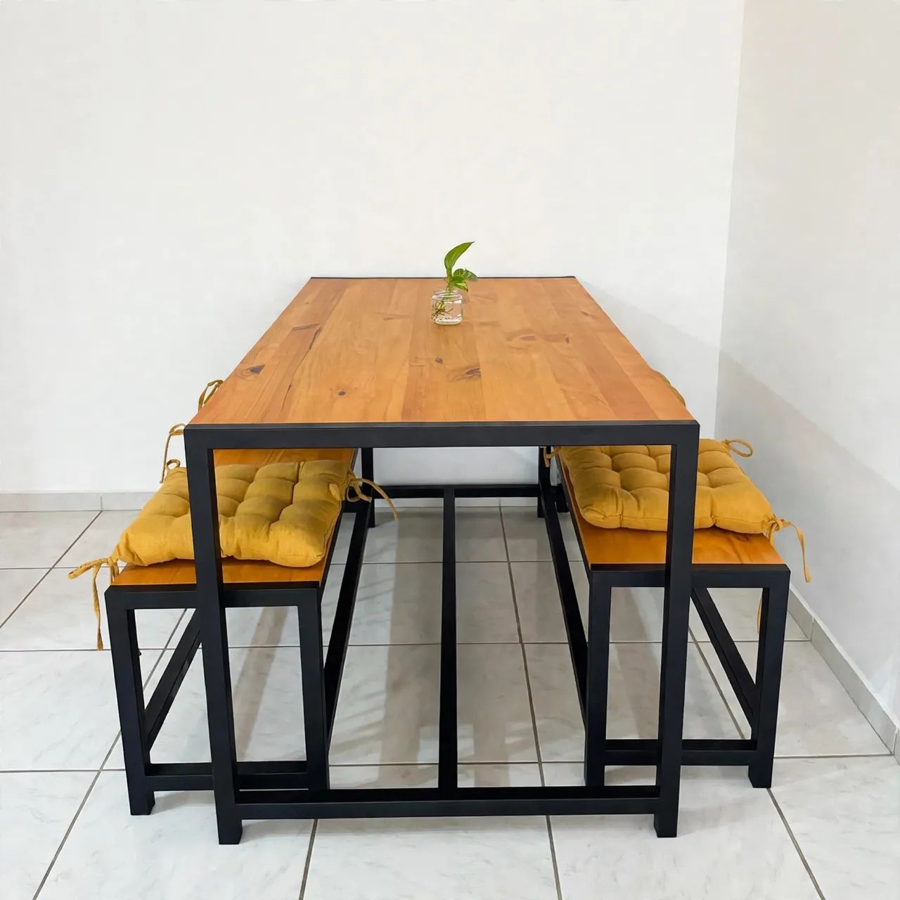 Mesa com bancos 140x90  - Foto 3