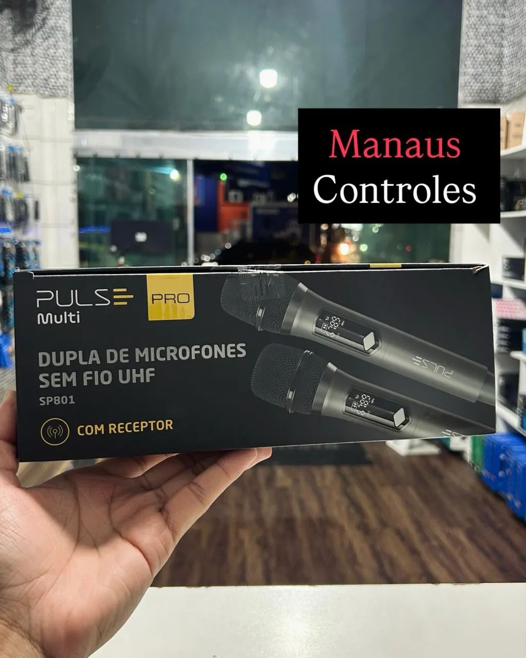 Microfone Duplo Sem Fio Pulse Pro - Promoção 