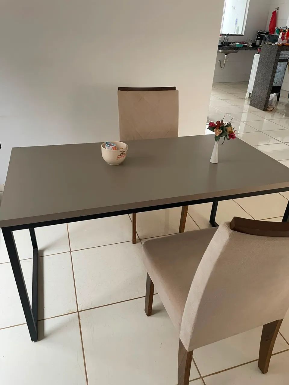 Mesa estilo industrial 1,40m x 72cm