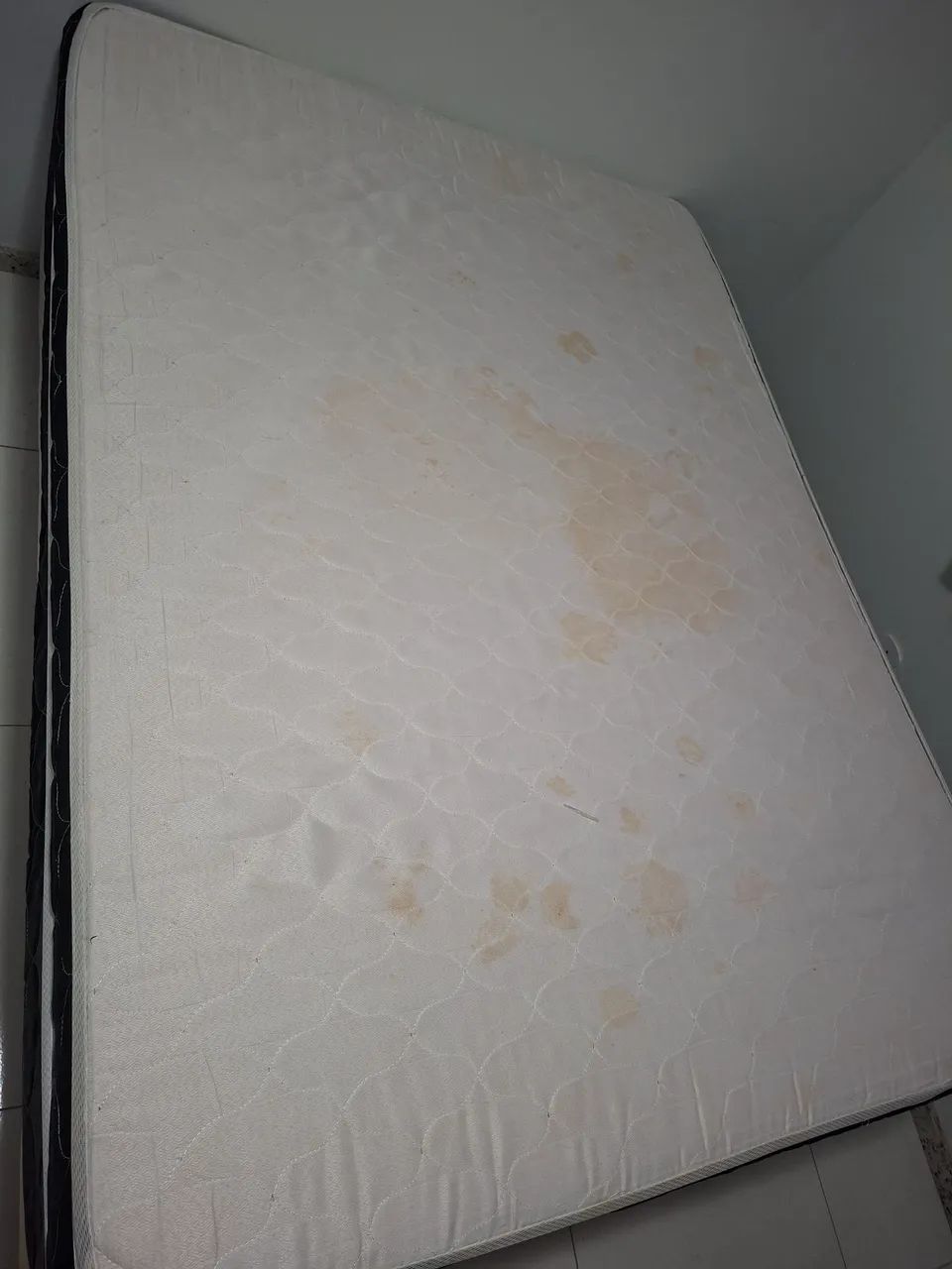 Cama box casal + colchão seminovos - Foto 2