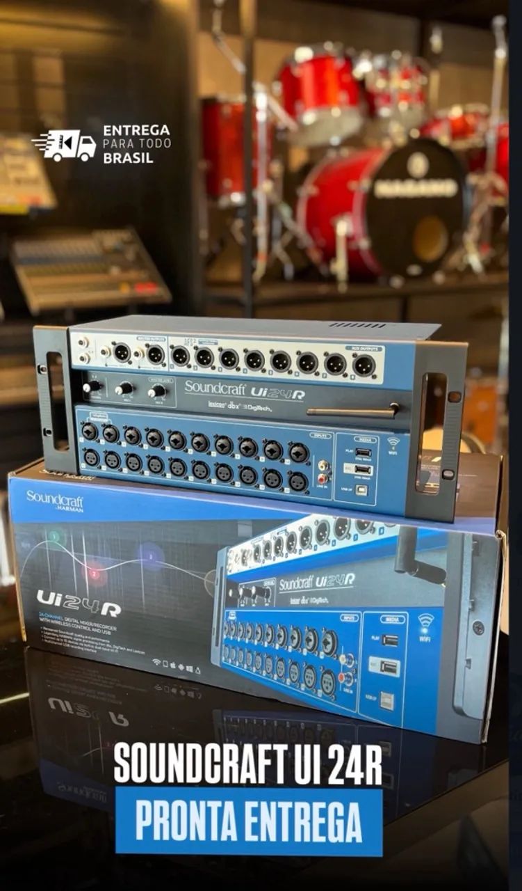 MESA DE SOM SOUND CRAFT UI 24