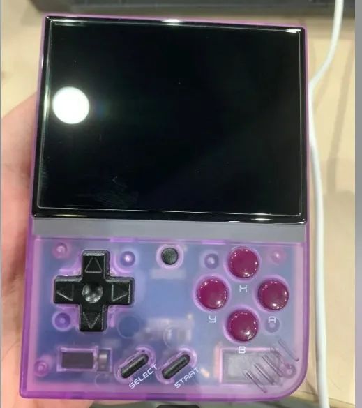 Miyoo Mini Plus Roxo Transparente + Brindes e Acessórios