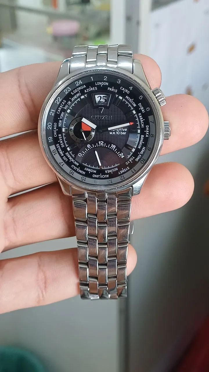 RELÓGIO CITIZEN ECO-DRIVE SOLAR , VIDRO SAFIRA  - Foto 2