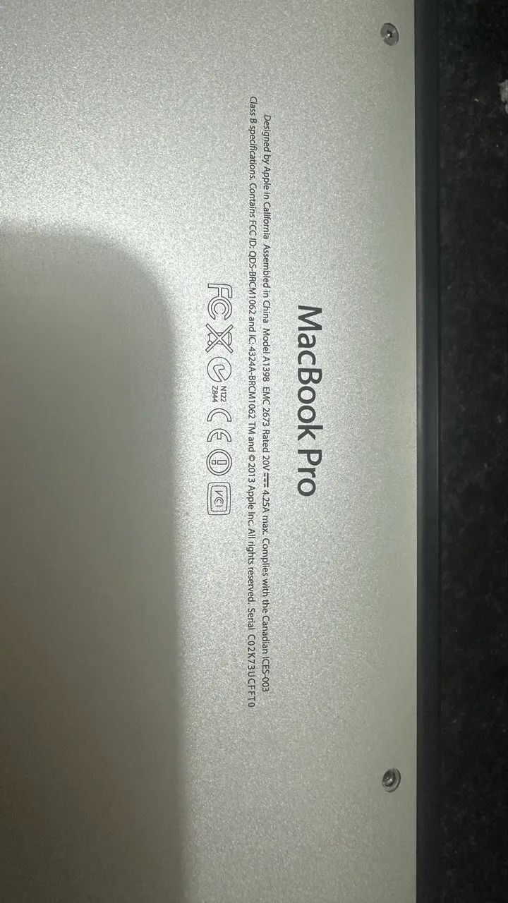 MacBook Pro A1398 RETORADA DE PEÇAS  - Foto 4