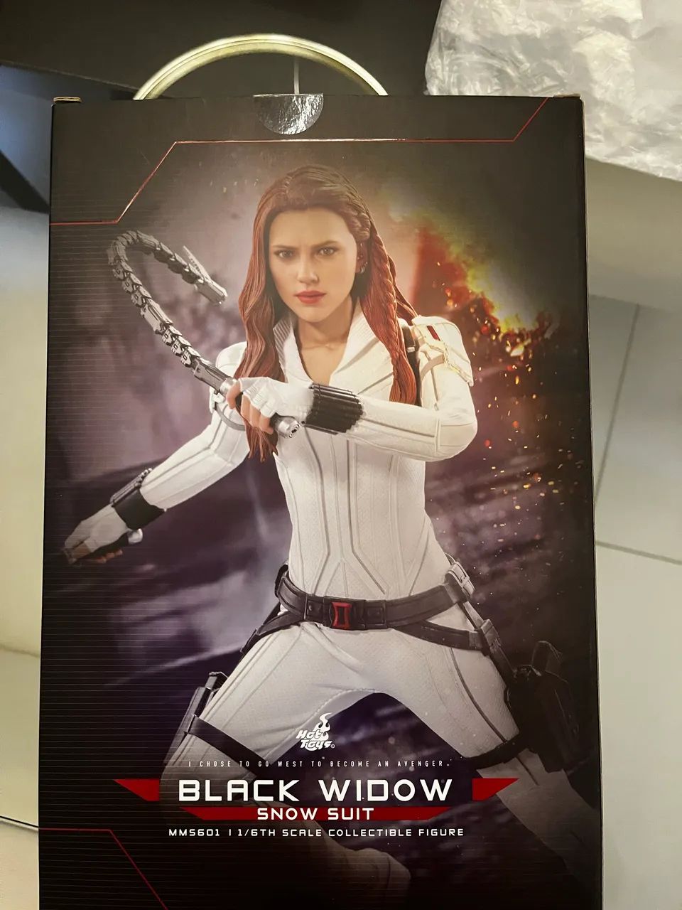 Black widow viúva negra snow suit traje branco nova e completa  - Foto 4