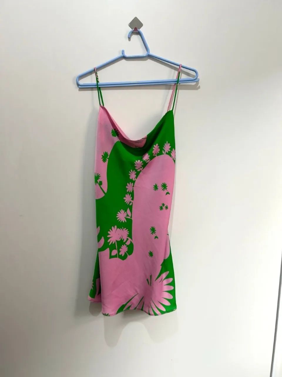 vestido zara rosa e verde lindo - Foto 2