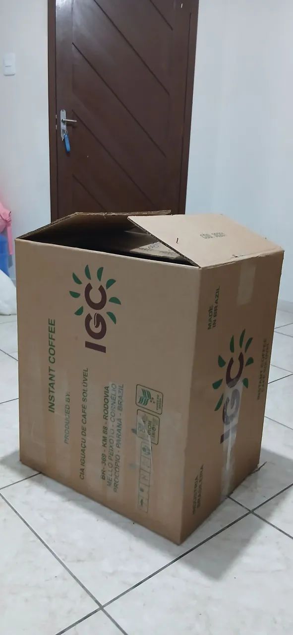 Caixa de papelão para mudanças